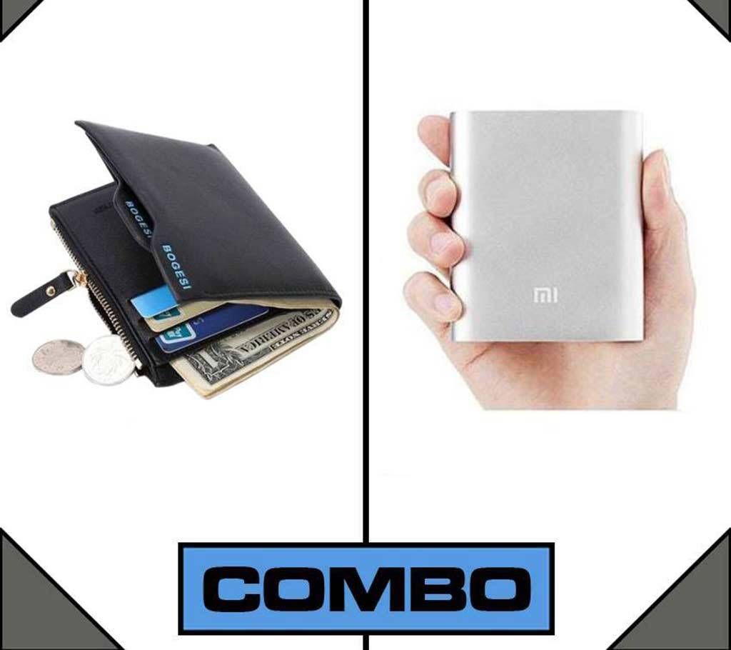 Combo of Bogesi Cowhide Wallet For Men & Power Bank