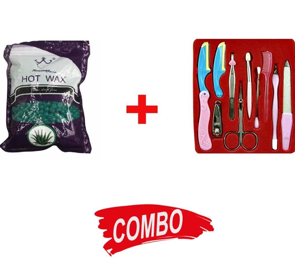 Keli Makeup Tools Sets China + KONSUNG BEAUTY HOT WAX STRIP FREE ALOE VERA 100G CHINA Combo Offer