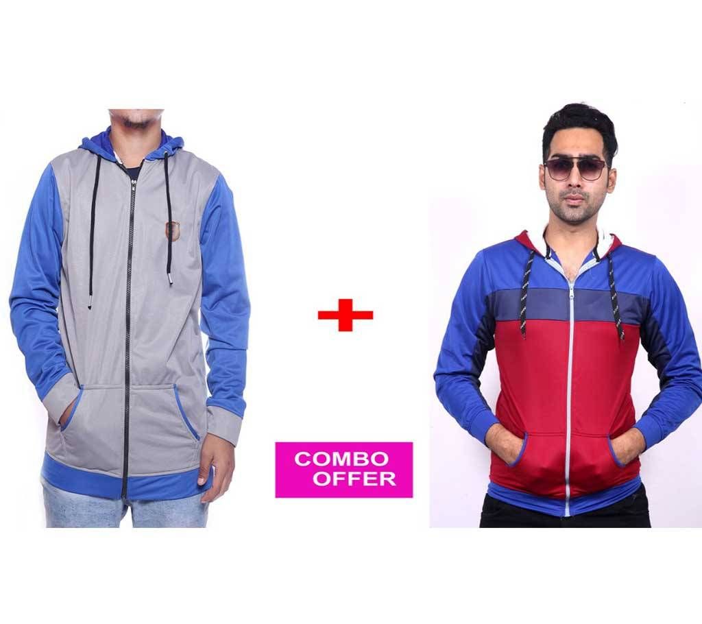 Ash Hoodie + Red & Blue Hoodie Combo Offer