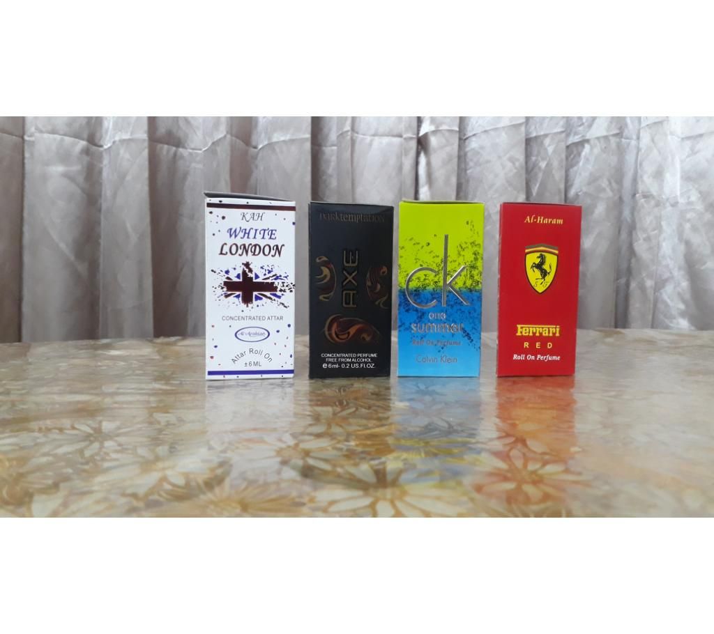 4 pcs Perfume Combo Offer-6ml-France 
