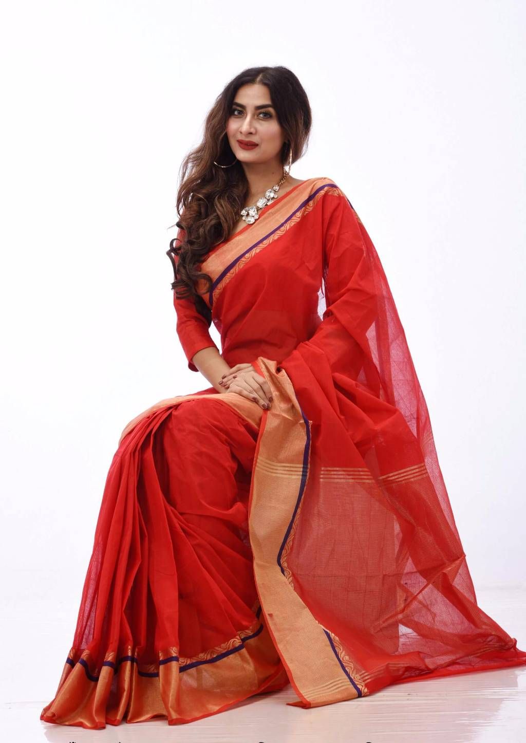 combo weeding cotton sharee 