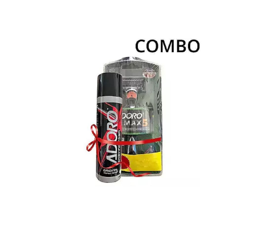 Combo of Max 5 System Razor and Shaving Foam - 200ml