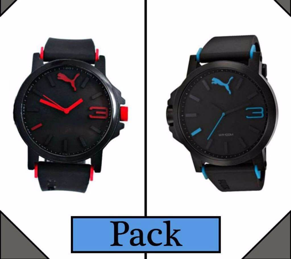 Puma Men's Wrist Watch - Copy (2pcs Combo)