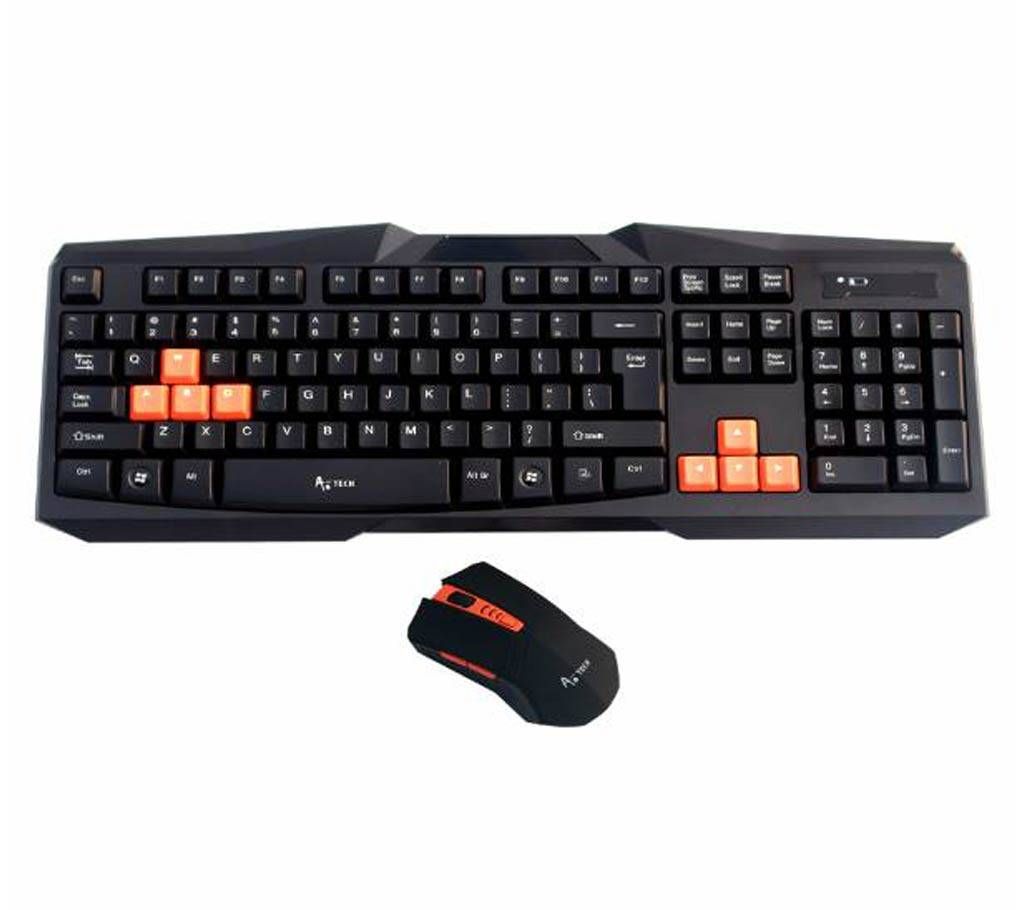 A.Tech KB-015 Wireless Mouse & Keyboard - Combo