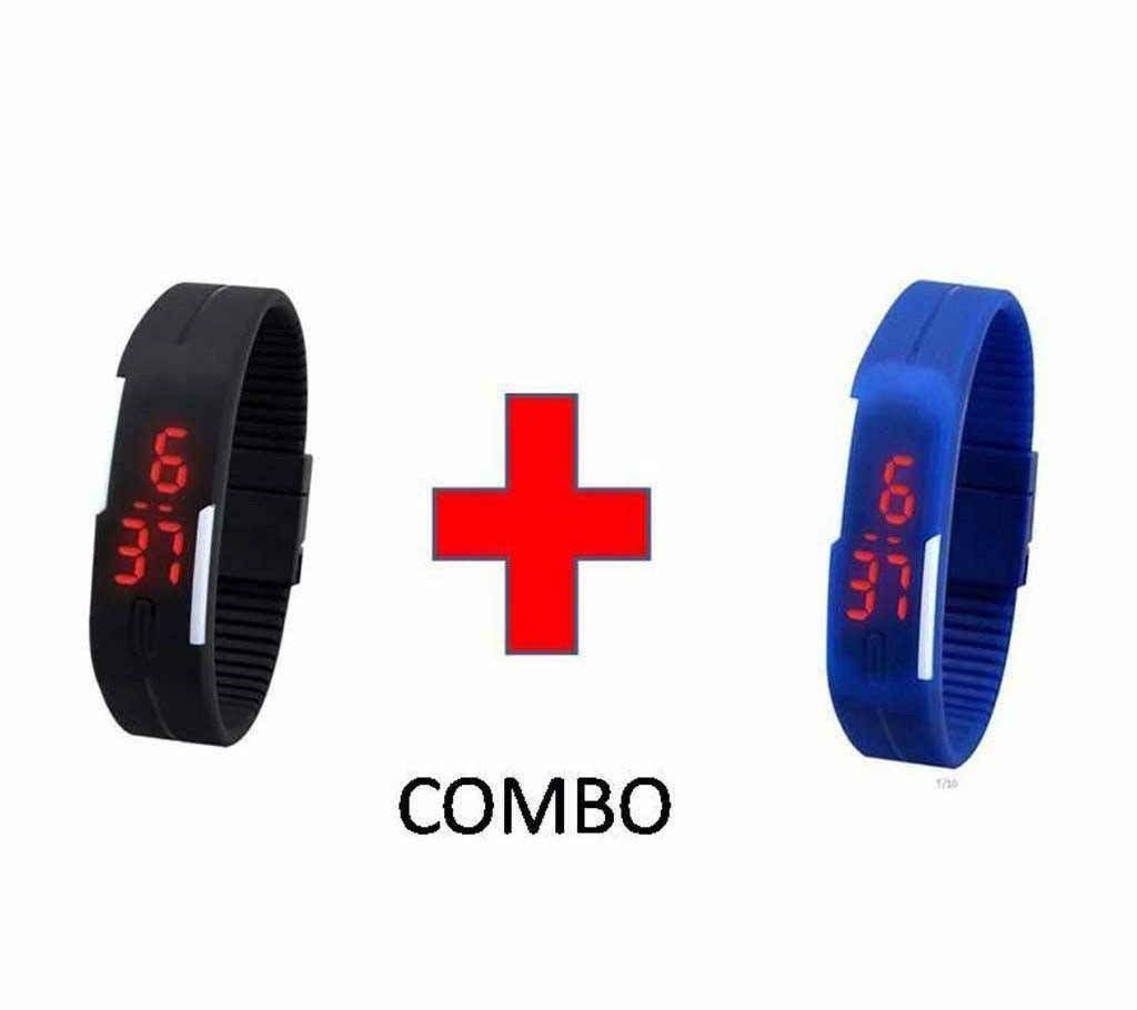 2 LED sports watch combo offer 