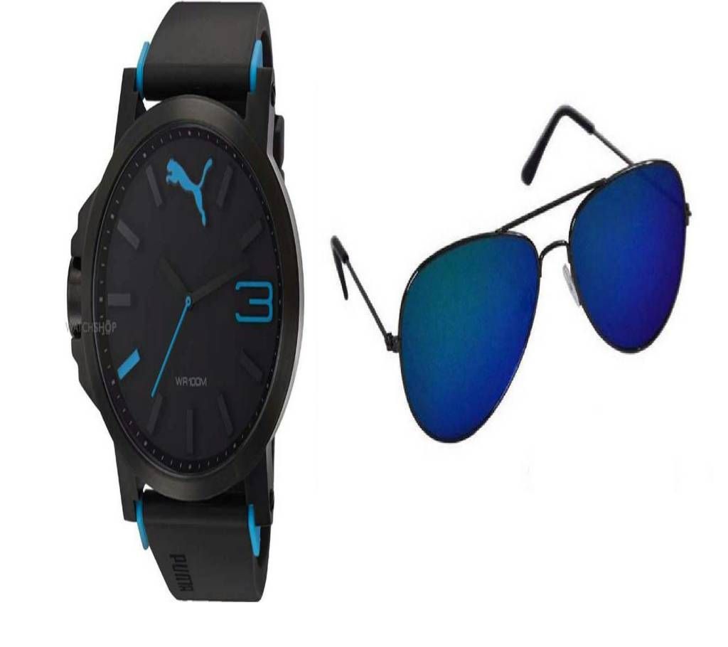 PUMA Gents Watch + Men's Sunglasses