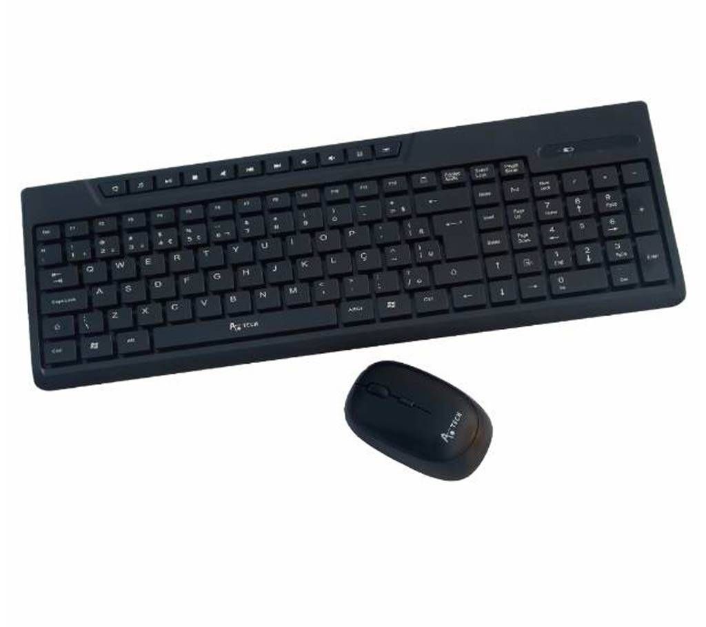 A.Tech KB-005 Multimedia Wireless Mouse & Keyboard