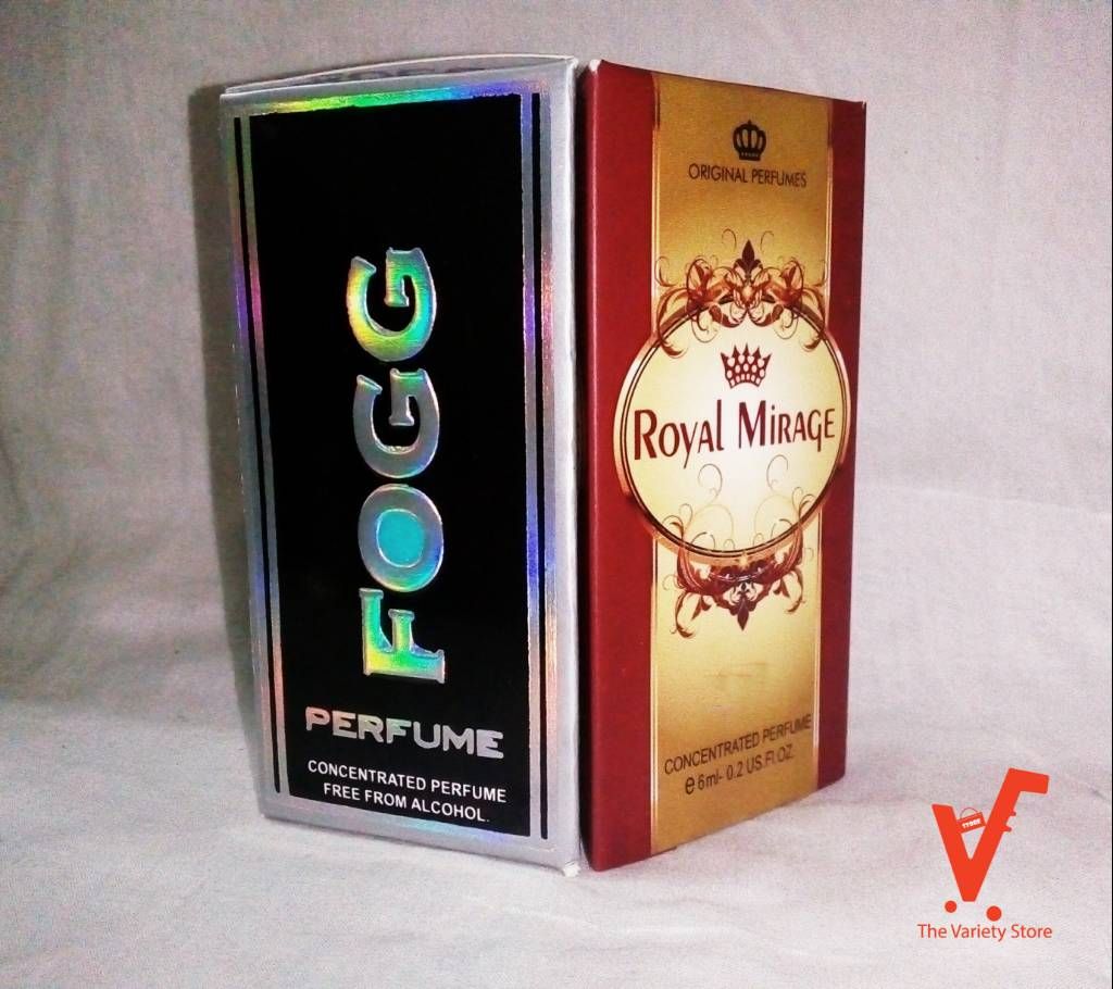 Fogg + Royal Mirage Attar 6 ml each BD