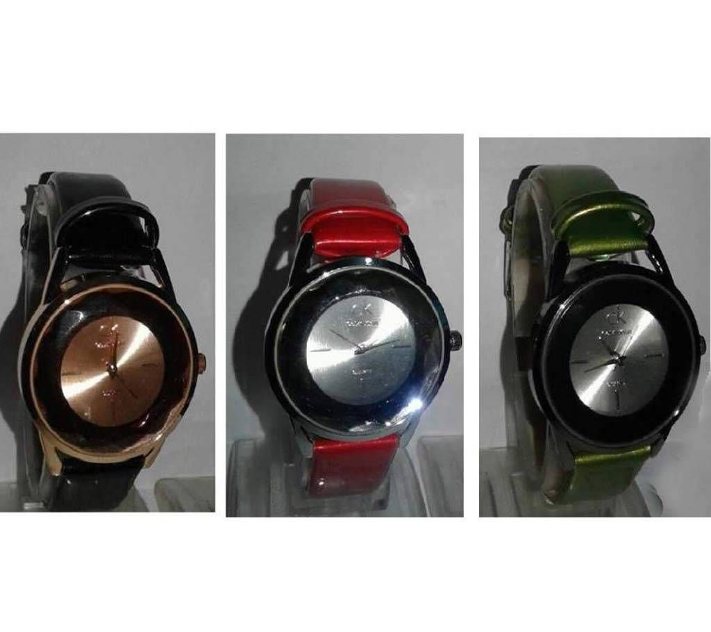 CK Ladies wrist Watch copy 3 pieces combo 