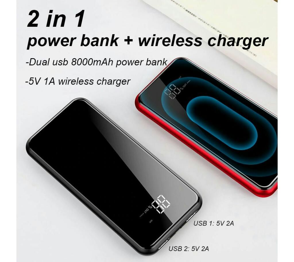 Baseus 8000mAh QI Power Bank + Wireless Charger