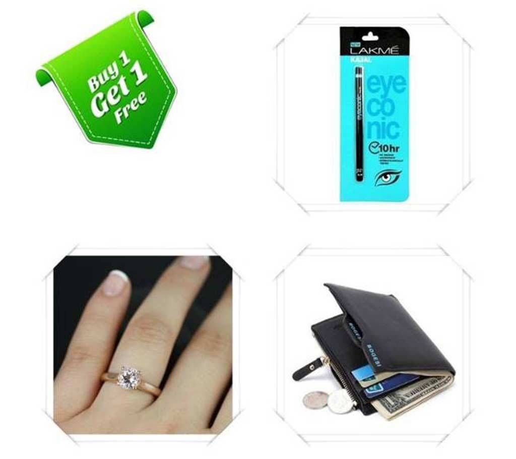 Buy One Finger Ring & Bogesi wallet and Get One LA