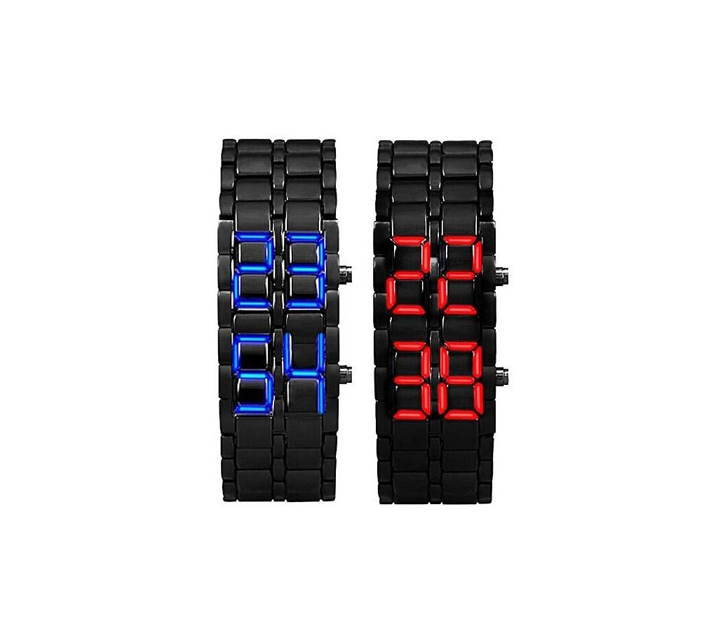 Pack Of 2 Samurai LED Watch