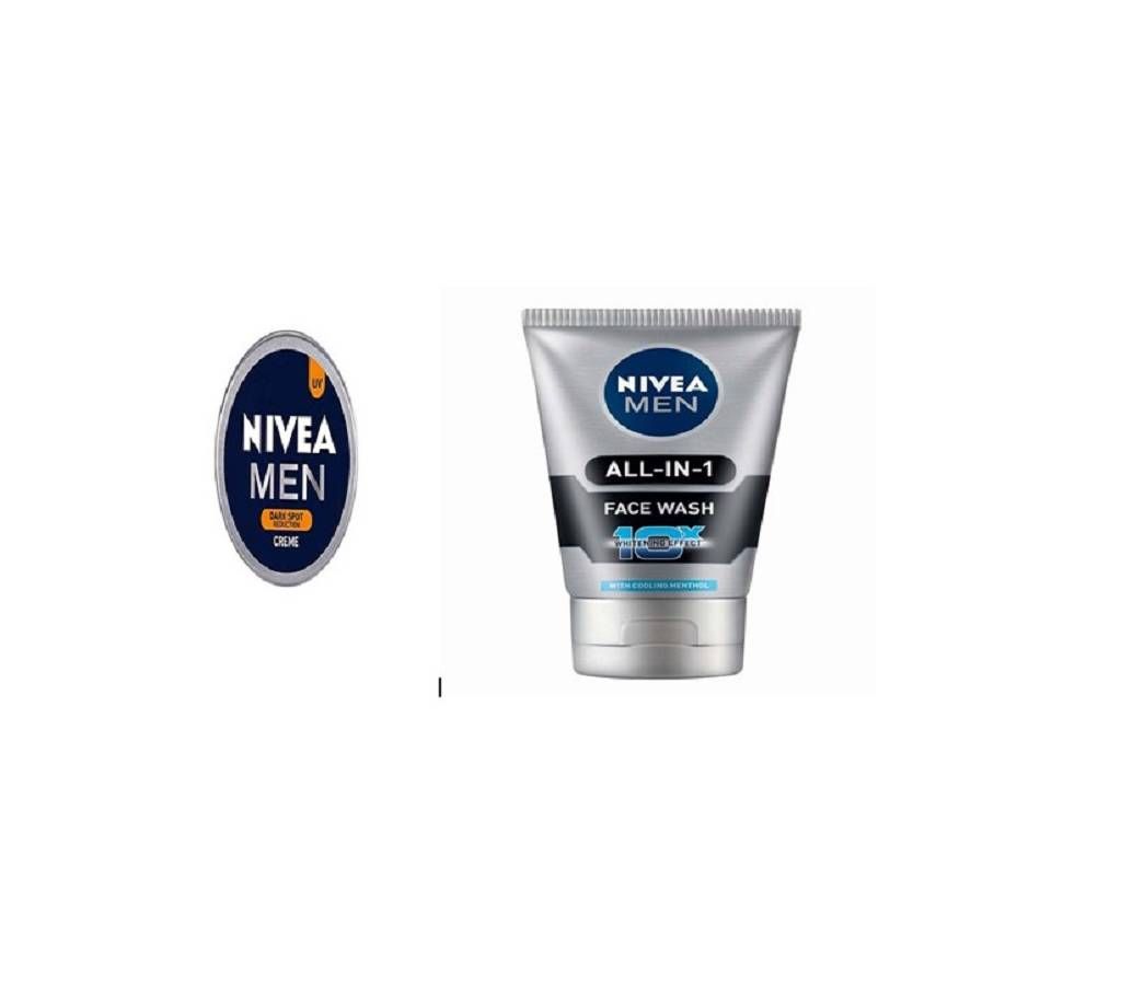 Nivea Men All In 1 face wash & Nivea Men Dark Spot Reduction cream