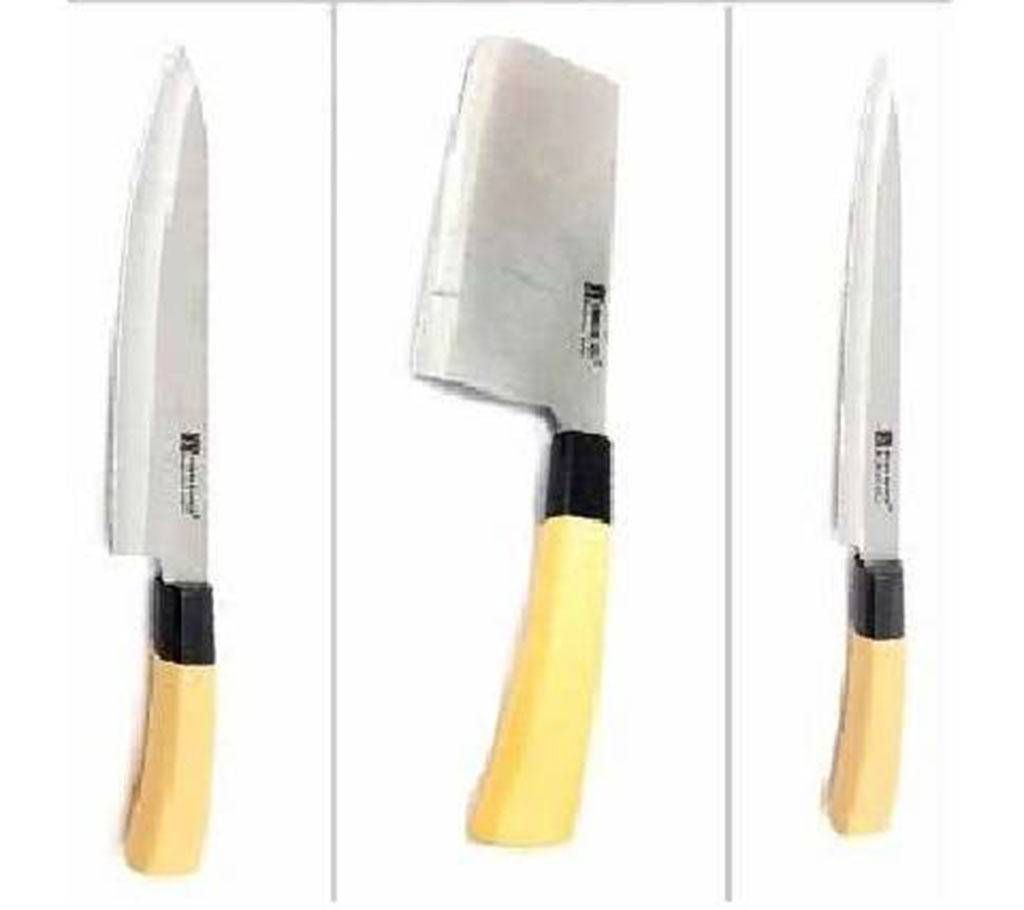 2 pcs kitchen knife+Meat cutting knife combo 
