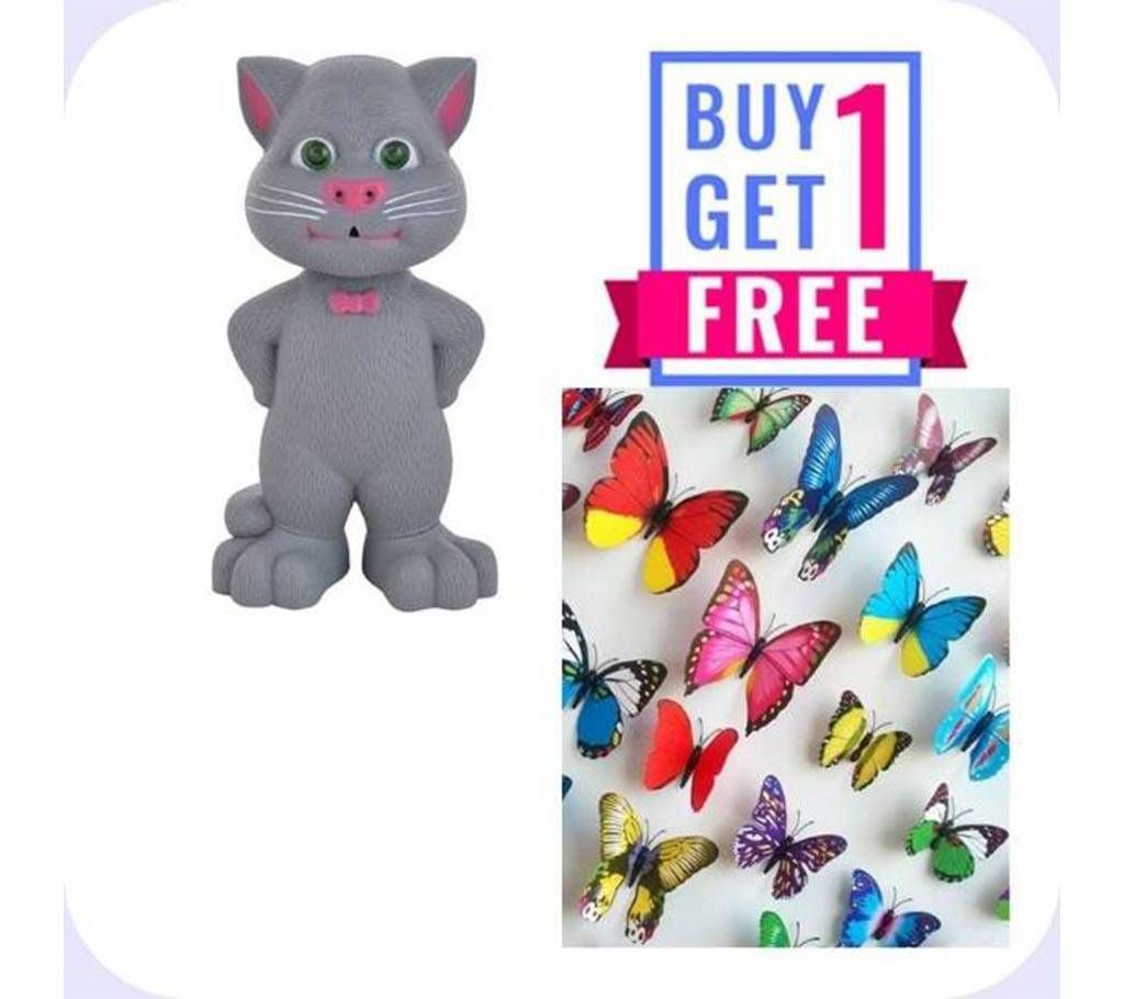 Tolking Tom & Butter Fly Sticker - Buy One Get One Free