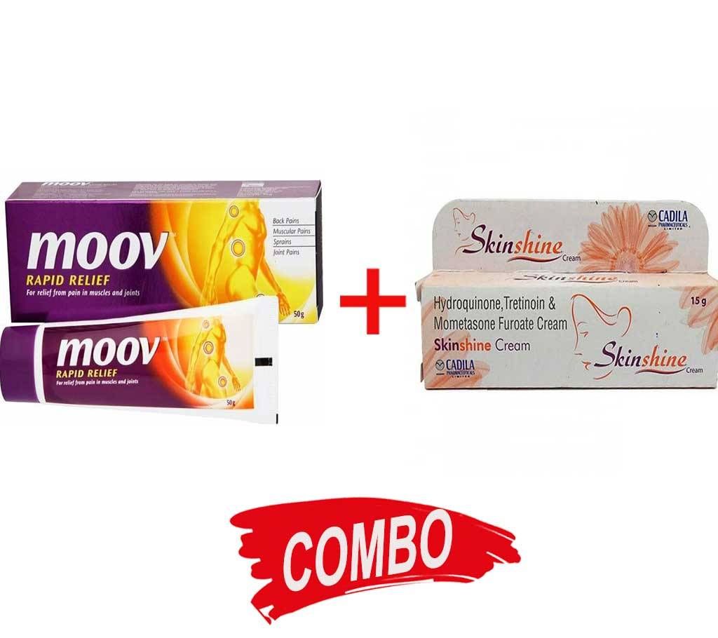 MOOV PAIN RELIEF CREAM + Skinshine Cream Combo Offer