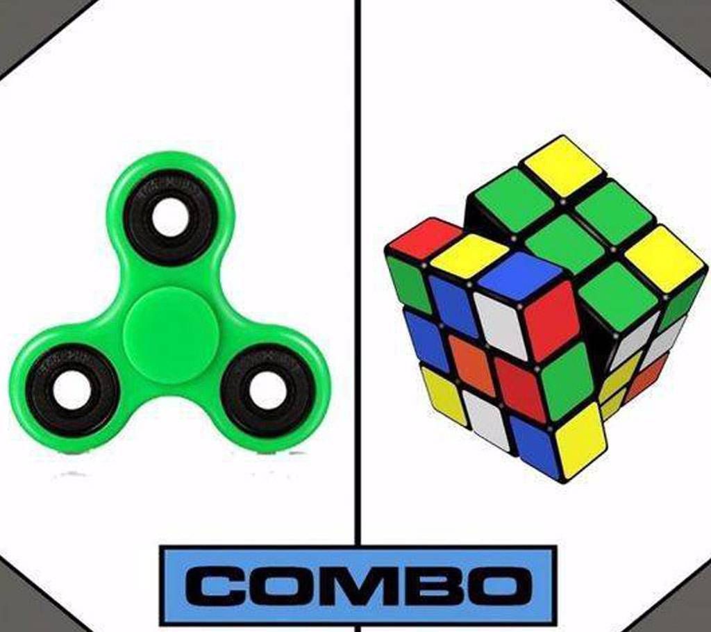 Fidget spinner+ Rubik's cube combo offer 