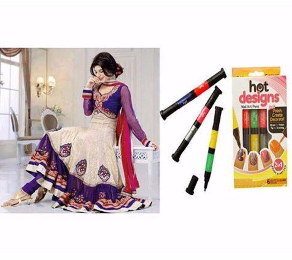 Salwaar Kameez & Nail Art Combo
