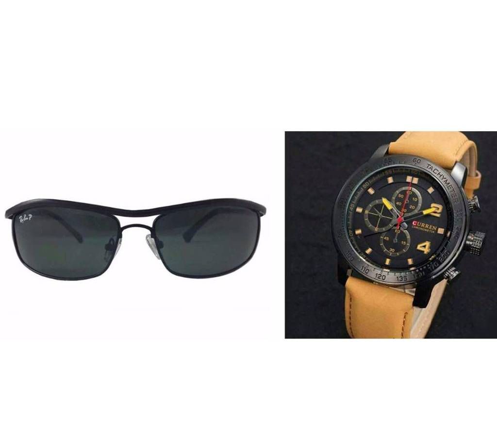 CURREN Gents watch + RAY BAN Gents Sunglasses
