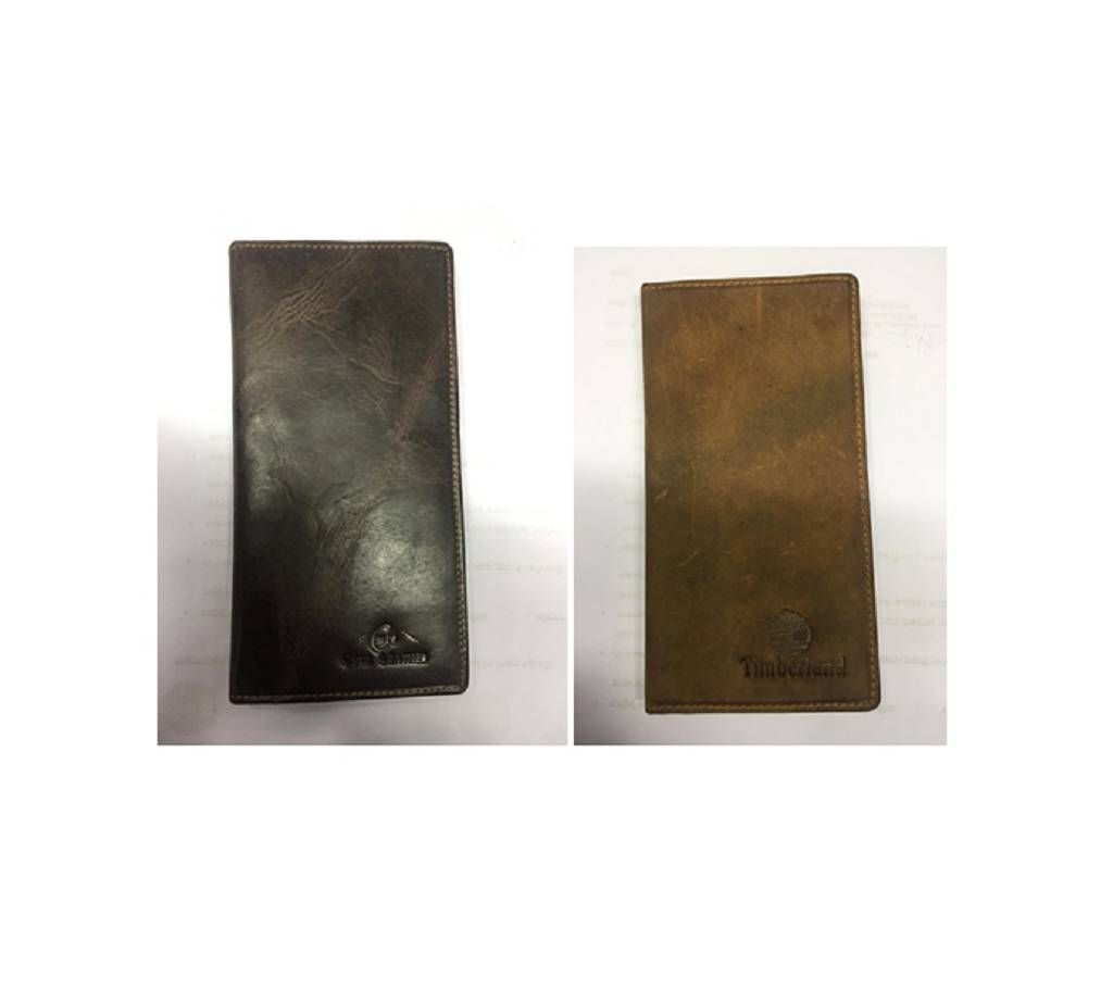 gents long shaped leather wallet 2 pieces combo 