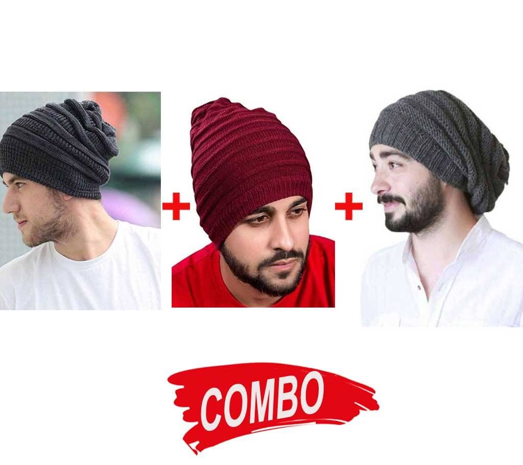 Beanie WINTER CAP (3 Colors) Combo Offer