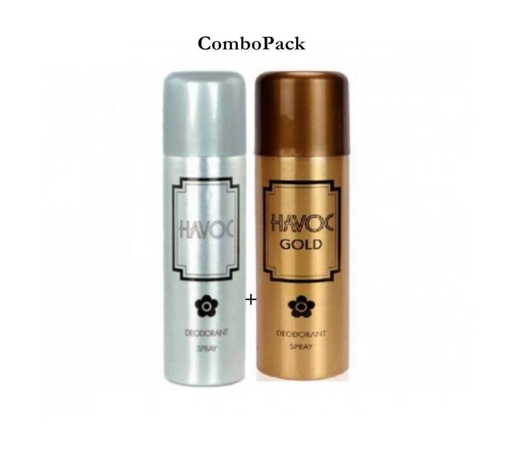 2PC Havoc Body Spray Large Size 200ml Combo India