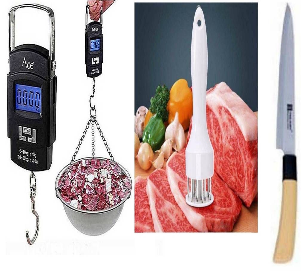 Mitt Tenderizer + Portable Digital Wet Scale + Kitchen Wooden Handle Small Slim Nike