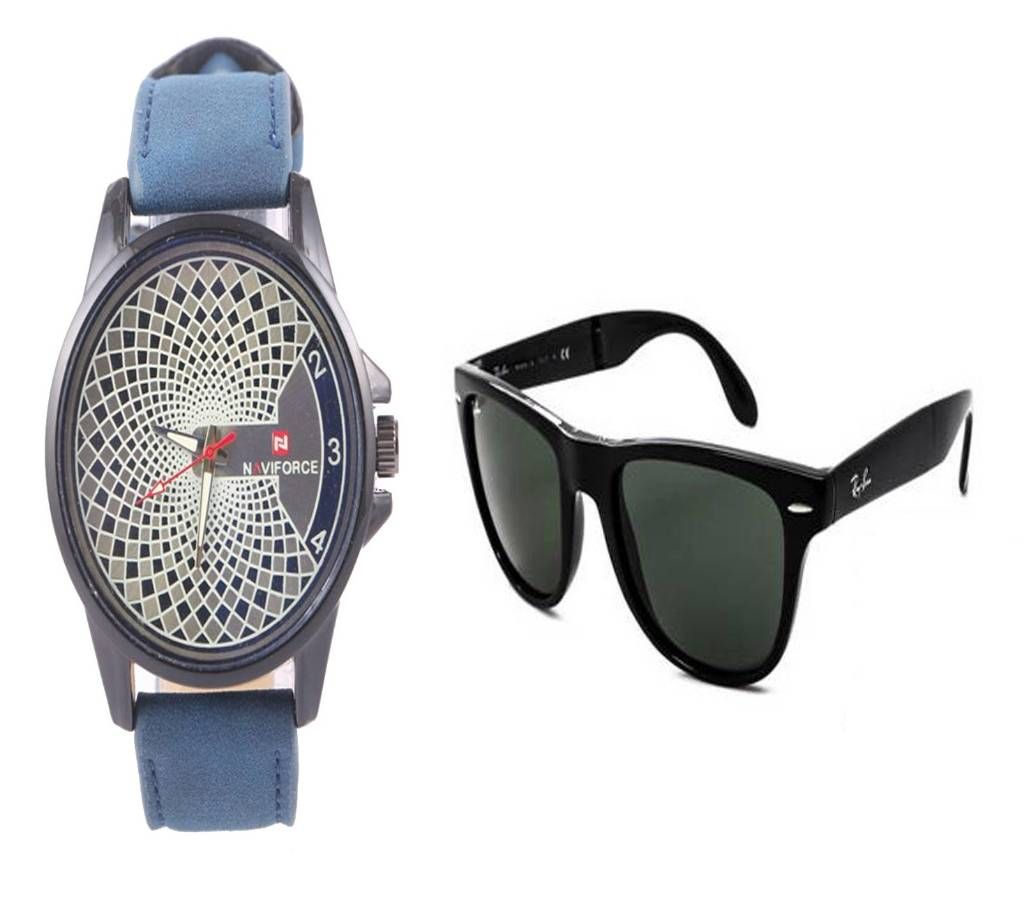 Man's Rest Watch+ Sunglass Combo  