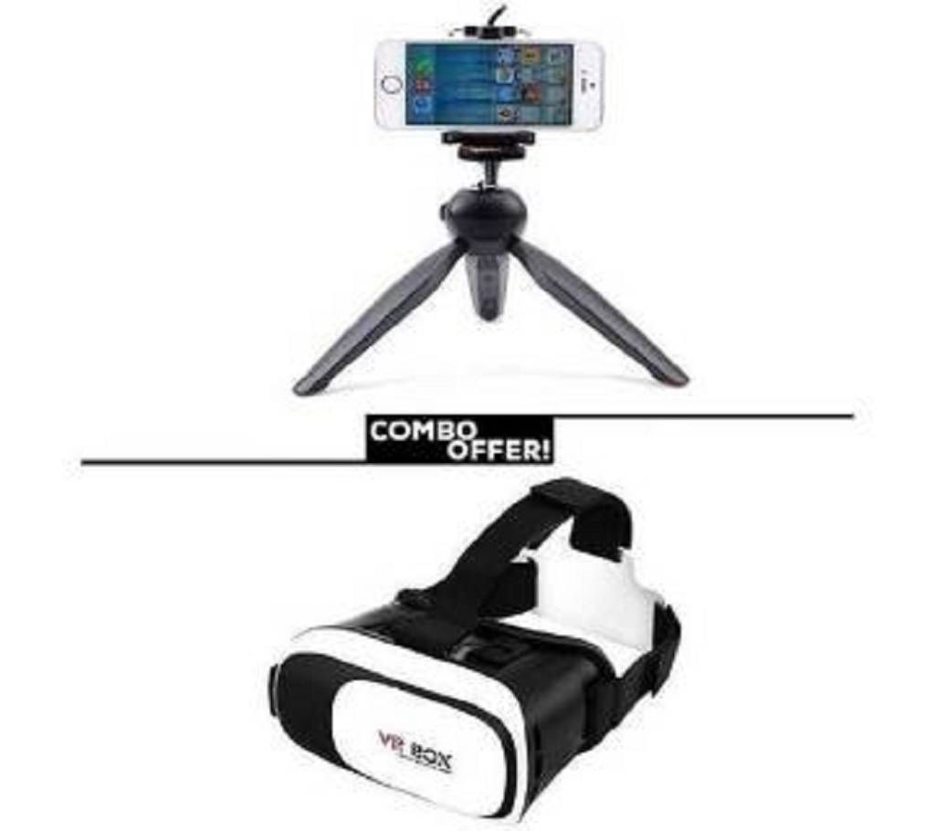 Yunteng YT-228 Mini Triped Stand + VR Box Combo Offer