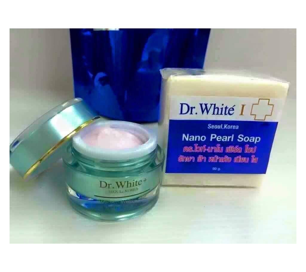 Dr.White Melasma White Clear Cream And Dr.White Nano Pearl Soap Combo - Thailand 