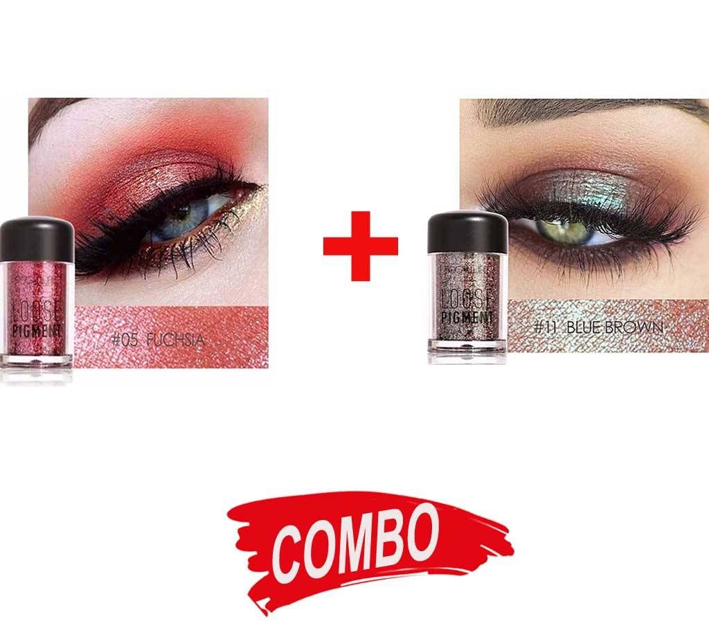 Focallure Metallic Shimmer Loose Eyeshadow Pigment (2 Colors) Combo Offer