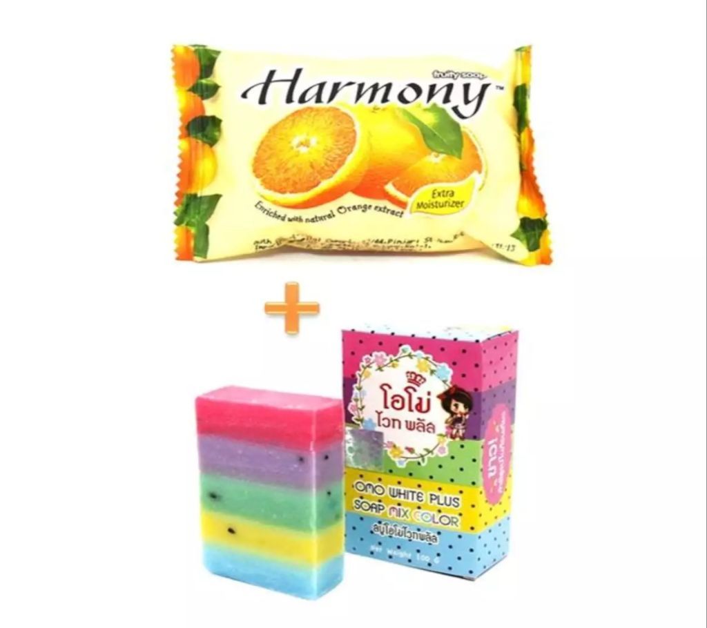 Omo Plus Soap and Harmony Soap(Pack of 2) - 170g