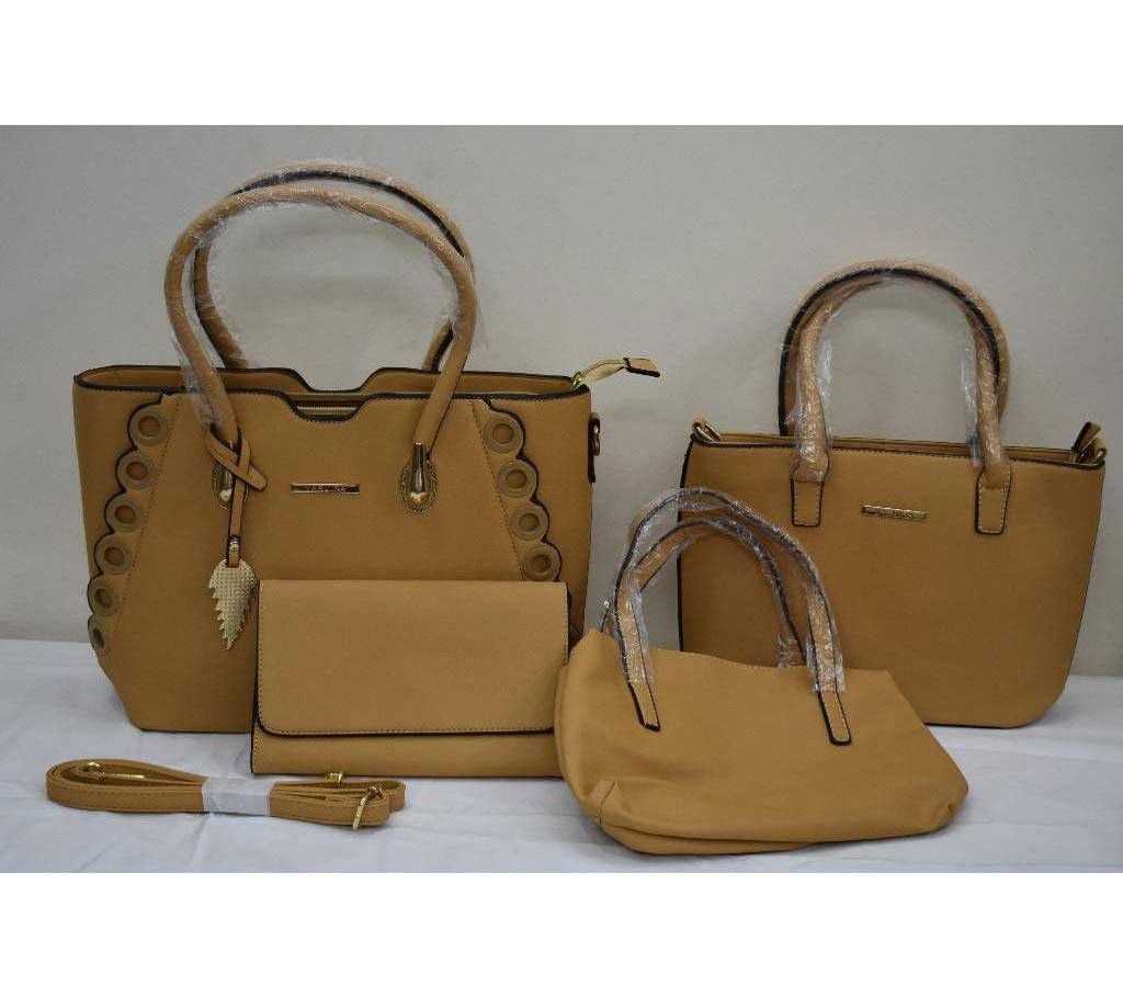 4 In 1 Ladies PU Leather Handbag 