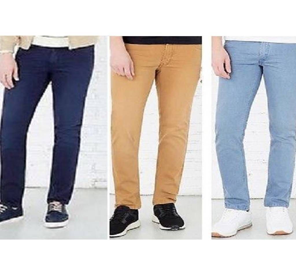 2 Jeans And 1 Gabardine Pant  For Men 3pcs Combo Offer 