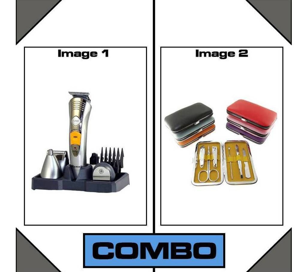 Combo of 7 in 1 Trimmer & Manicure Pedicure Set