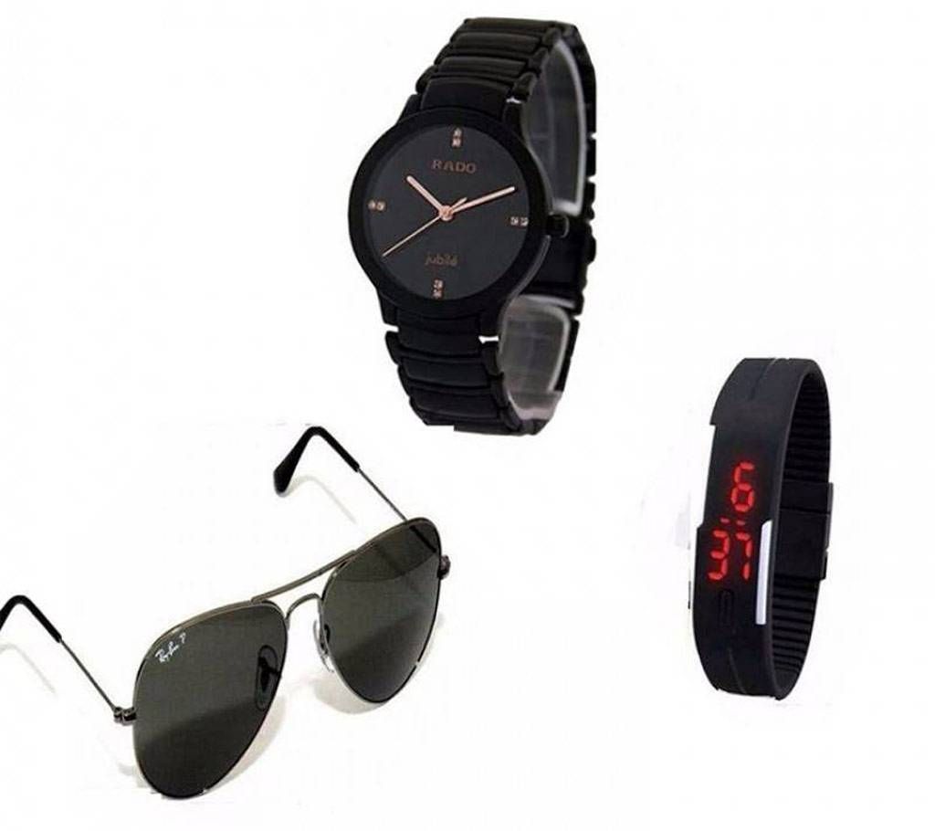 2 Watch & Sunglasses Combo Offer