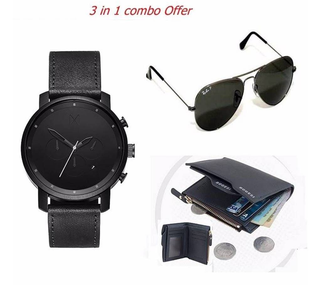 Ray-Ban (copy) Sunglasses + MVMTM Watch (copy) + Wallet