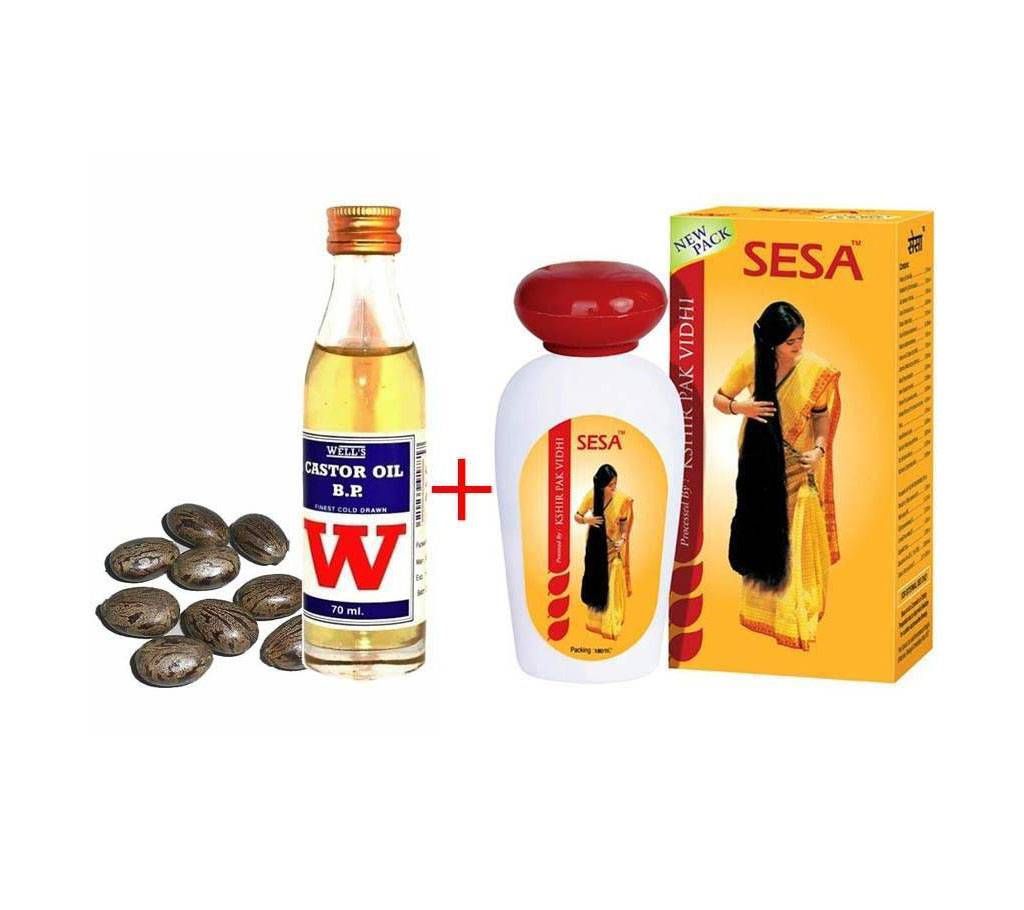 Well's B.P. Almond Oil + Sesa Hair Oil C