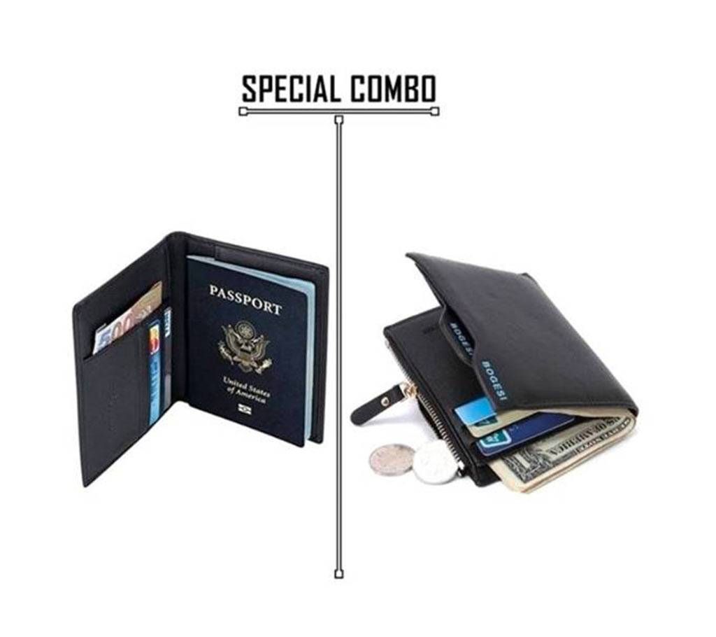 Combo of Passport Holder and Wallet