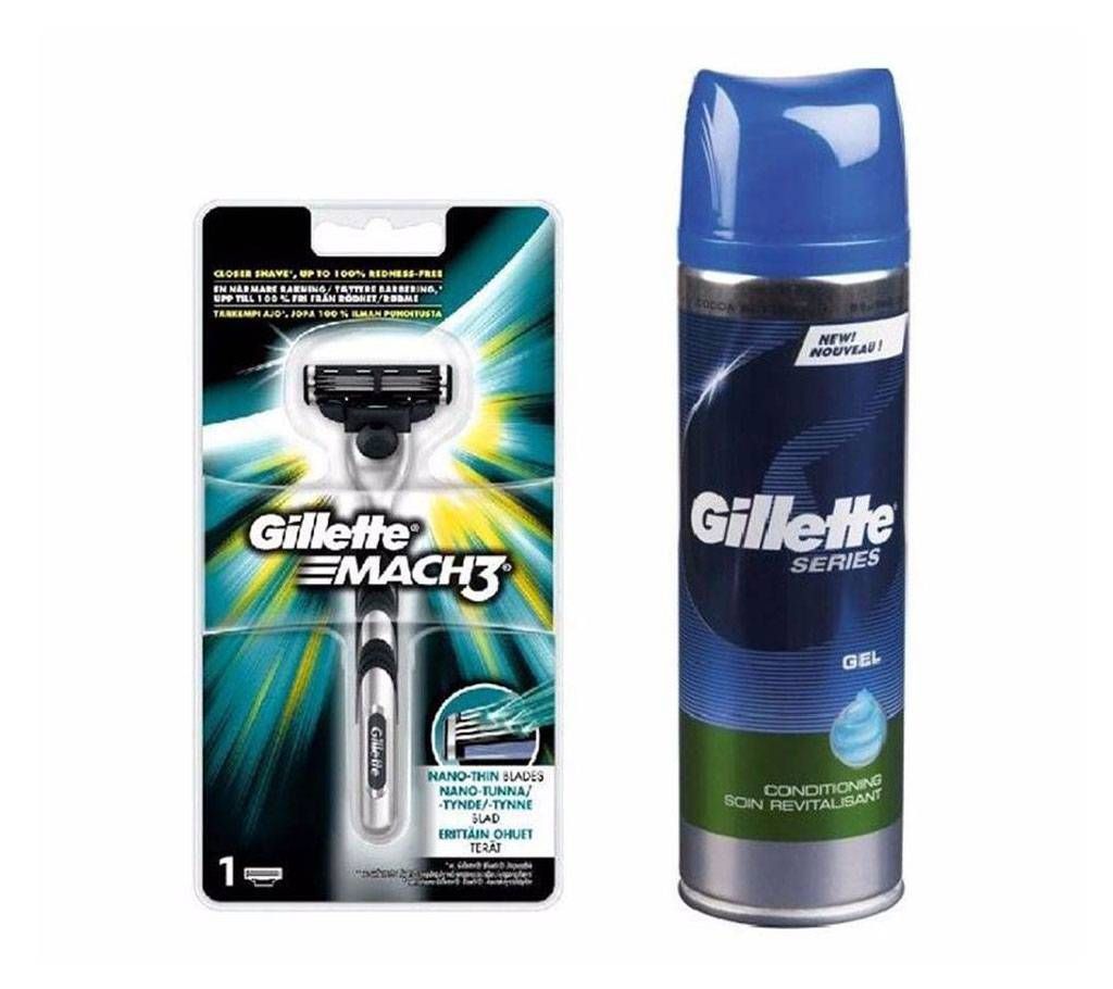 Gillette Shaving Gel & Mach3 Shaving razar