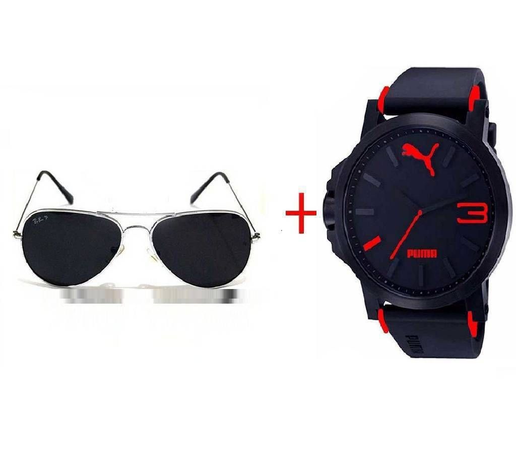 men's Ray-Ban (copy) sunglasses+ Puma (copy) combo 