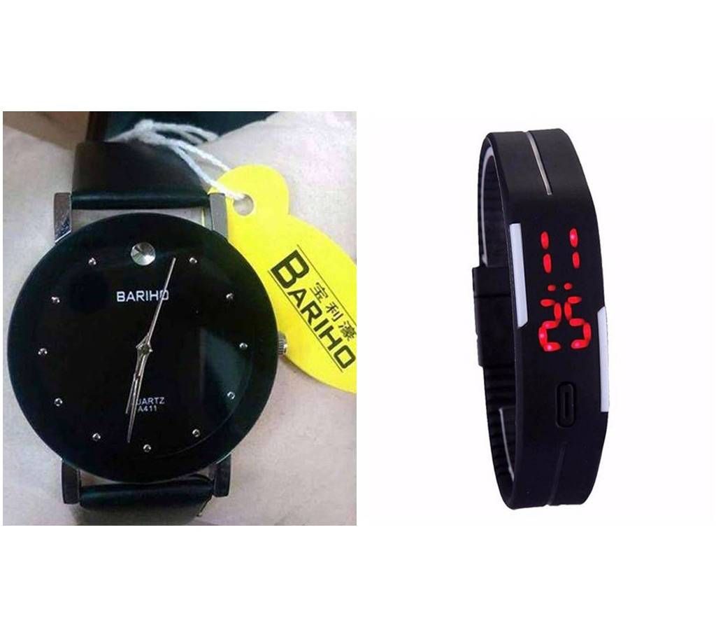 BARIHO WATCH +LED WATCH COMBO