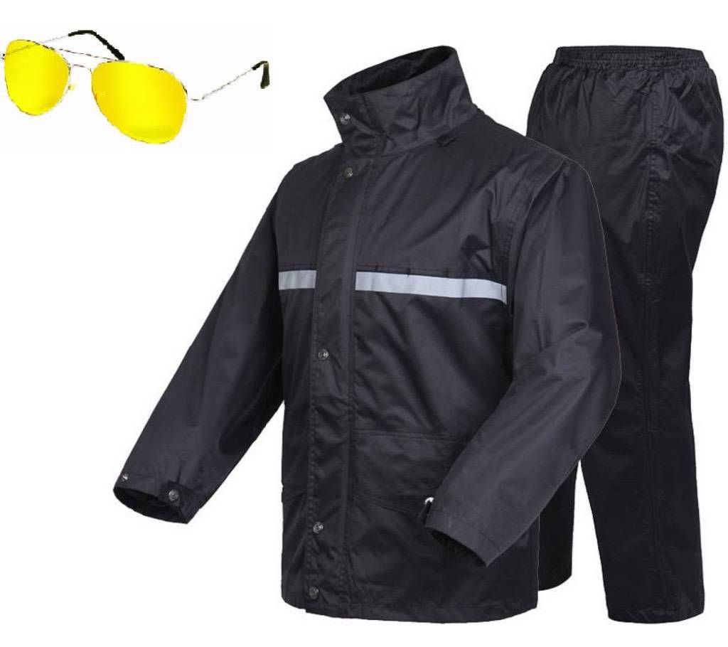 Rain Coat With Trousers and Night Vision Glass