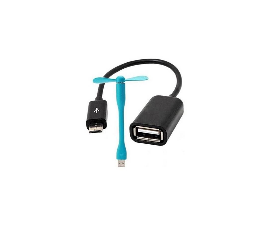 Micro USB OTG & USB Mini fan combo offer