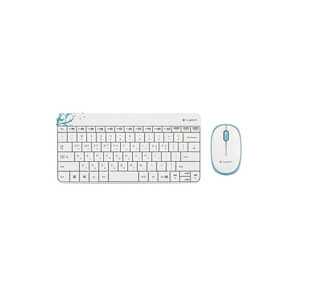 MK240 Nano Wireless Keyboard and Mouse Combo - White