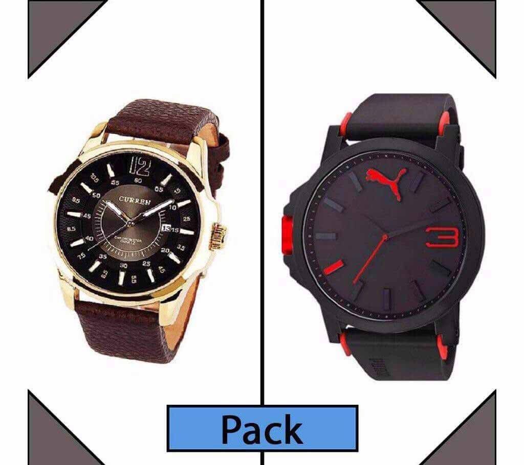 CURREN & PUMA- copy gents wrist watch combo 