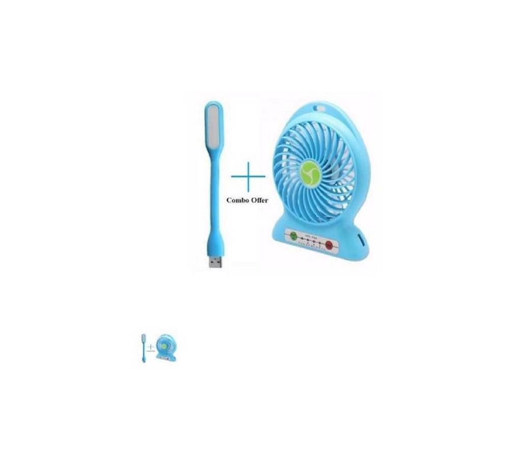 Rechargeable Mine Fan & USB Light