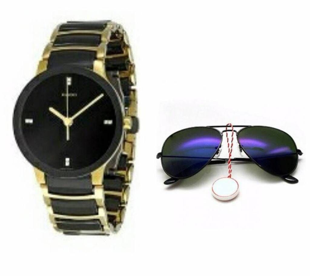 RADO Watch(copy)+Ray Ban Gents Sunglasses Combo