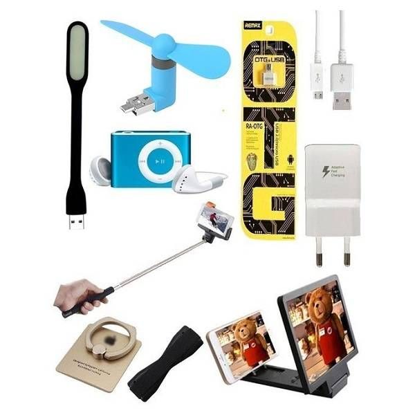 10 in 1 Deal - Mobile Accessories Combo Pack