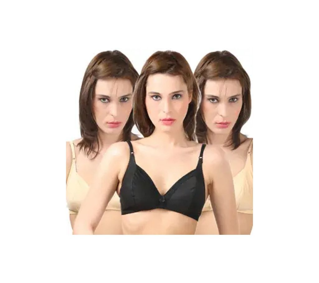 Multicolor Cotton Air Bra For Women 3Pcs,./.